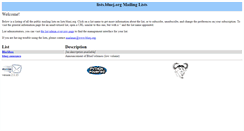 Desktop Screenshot of lists.bluej.org